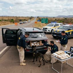 PRF E PM APREENDEM 38,5 KG DE COCAÍNA...