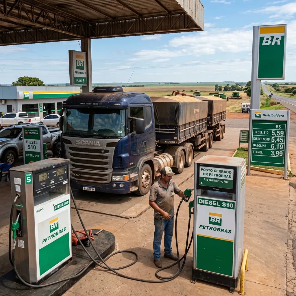 MS adere a subsídio federal e reduz preço do diesel em até R$ 1,20 por litro até maio