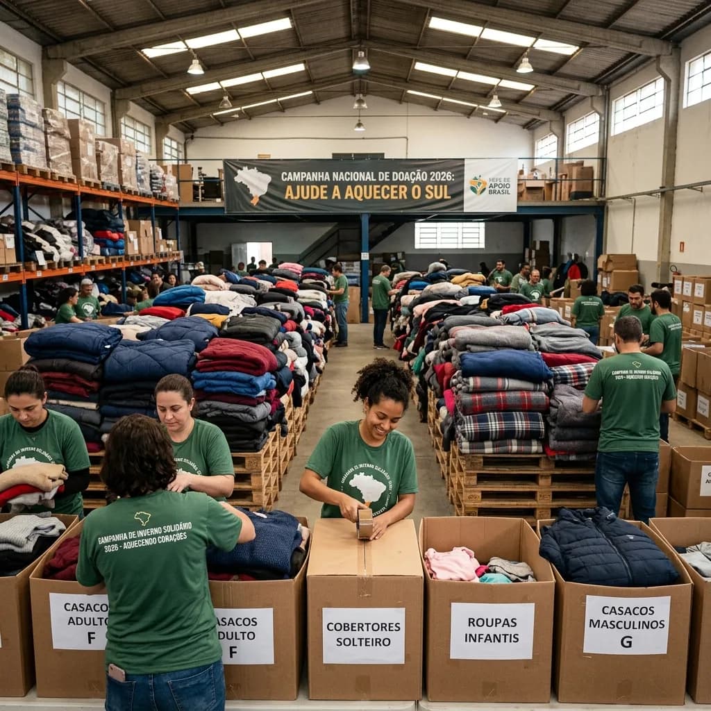 Campanha 'Seu Abraço Aquece' arrecada 192 mil peças e bate recorde em MS
