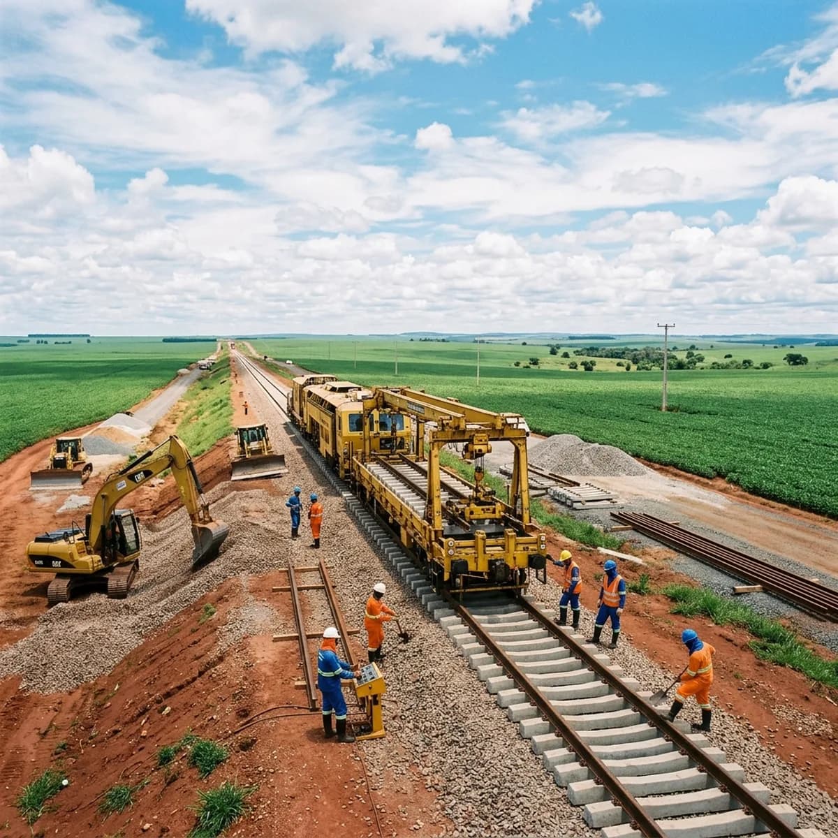 Governo MS assina protocolo para ferrovia Campo Grande-Dourados: R$ 8 bilhões em investimento