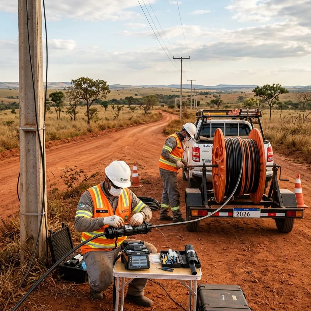 Infovia Digital atinge 84,7% de cobertura em MS: 6,6 mil km de fibra óptica conectam 79 municípios