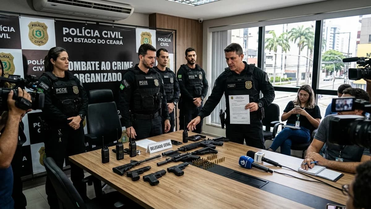 Segurança em Ceará: Polícia Civil do Ceará cumpre mandados contra facções e apreende armamentos em Fortaleza