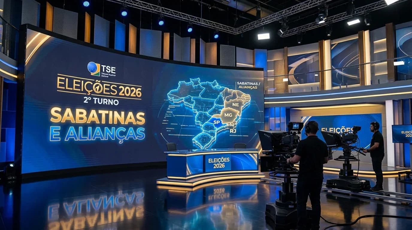 Corrida presidencial 2026 fecha primeira semana do segundo turno com sabatinas decisivas e alinhamento de governadores