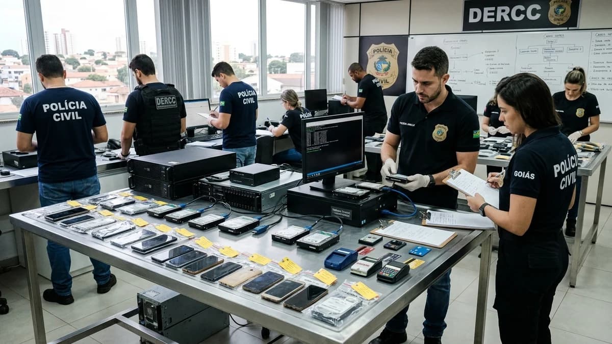 Segurança em Goiás: PF e Polícia Civil deflagram operação contra fraude eletrônica e crimes cibernéticos em Goiânia