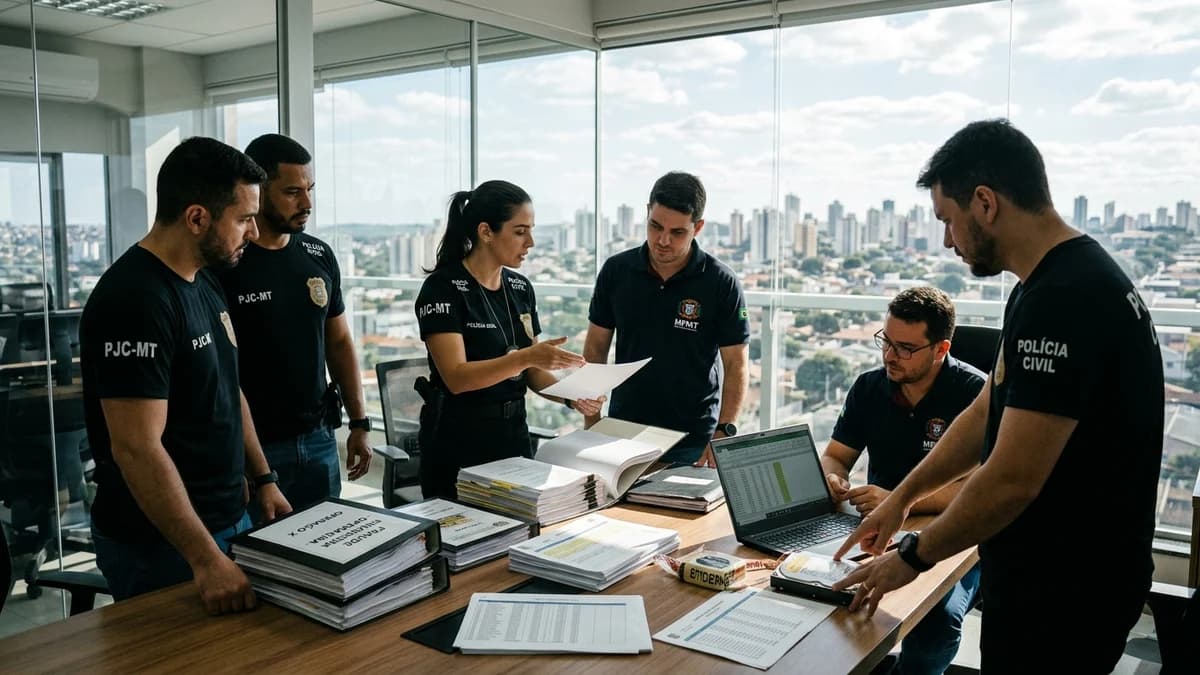 Segurança em Mato Grosso: Operação Hidra da Polícia Civil e MP desarticula esquema de fraudes e desvios em Cuiabá