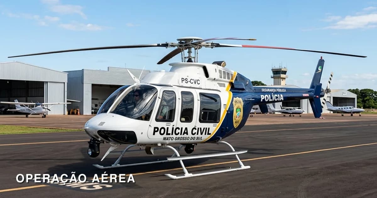 Polícia Civil de MS cria Núcleo de Operações Aéreas para reforçar cerco ao crime organizado
