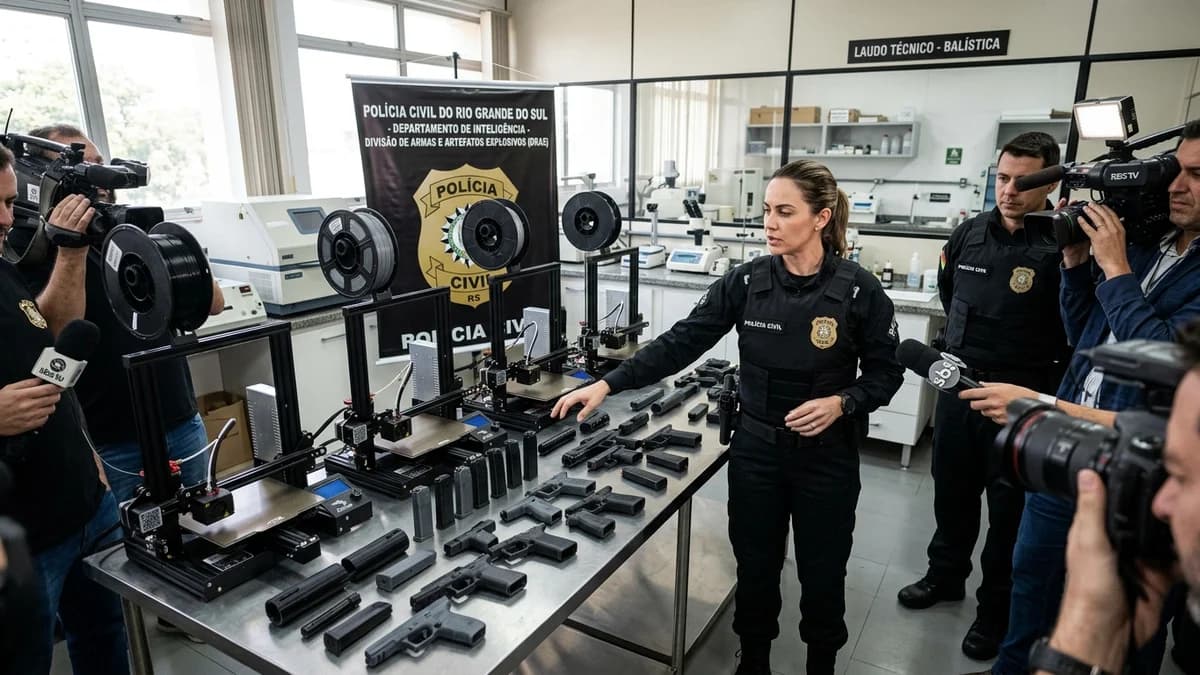 Homem que fabricava armas com impressoras 3D para facções é preso no RS: 'Funcionavam com boa precisão'