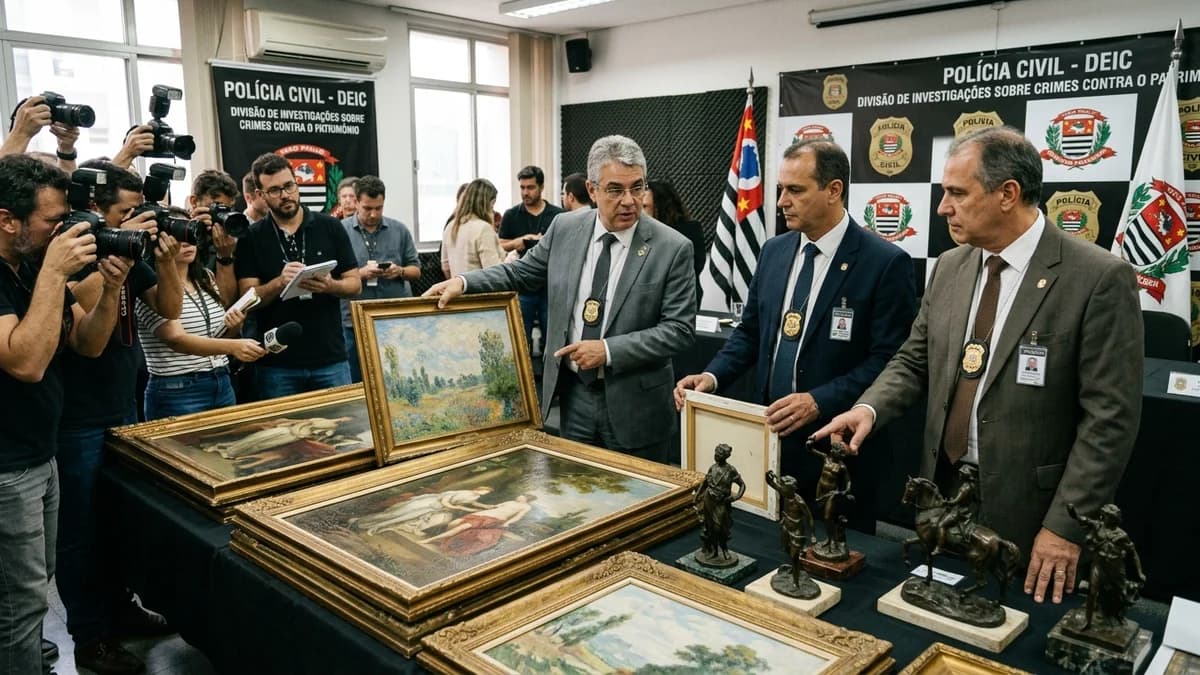 Segurança em São Paulo: Polícia Civil de São Paulo recupera obras de arte roubadas e prende receptadores na Capital