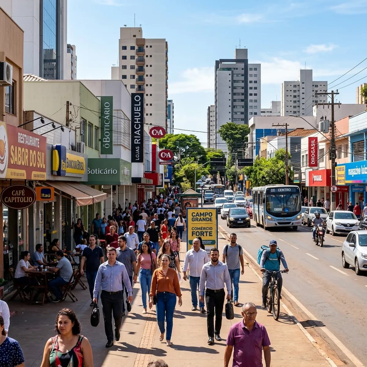 Campo Grande tem menor desemprego entre capitais: taxa de 3,1% impulsiona economia local