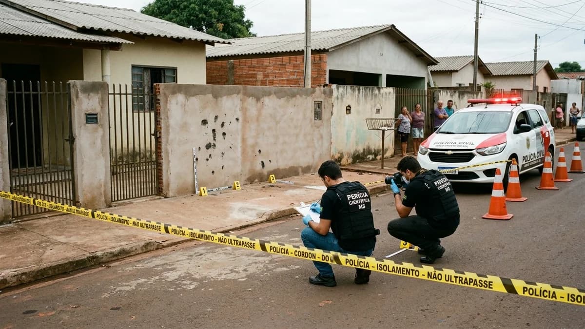 Discussão por obra de muro termina em tragédia com um morto e filho baleado no Jardim Sayonara; DHPP caça atirador em Campo Grande
