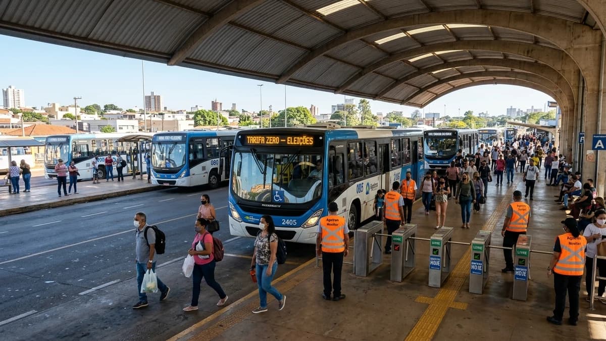 Prefeitura de Campo Grande confirma passe livre e frota reforçada de ônibus no domingo de eleição