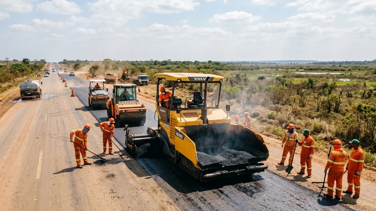 Agesul e Governo de MS Destinam R$ 15,4 Mi para Pavimentação da MS-345 em Aquidauana