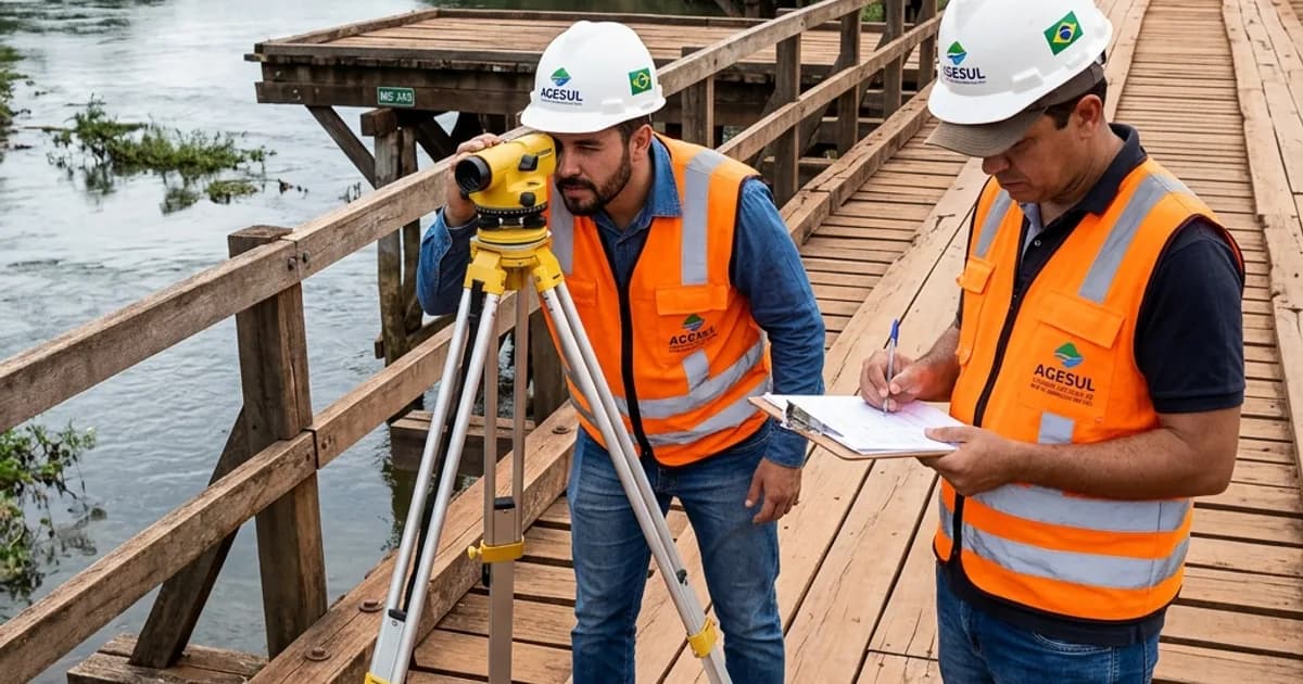 Agesul anuncia interdições totais na ponte do Rio Miranda na rodovia MS-345