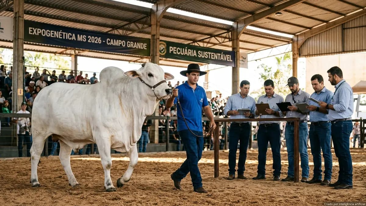Expogenética MS 2026 abre leilões no Parque Laucídio Coelho e projeta R$ 50 milhões em negócios
