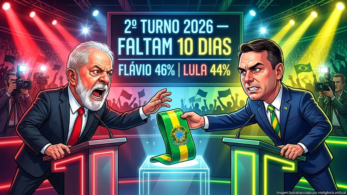 Reta final dos 10 dias: Empate técnico na Quaest, guerra dos debates decisivos e a caça ao voto silencioso no 2º Turno de 2026