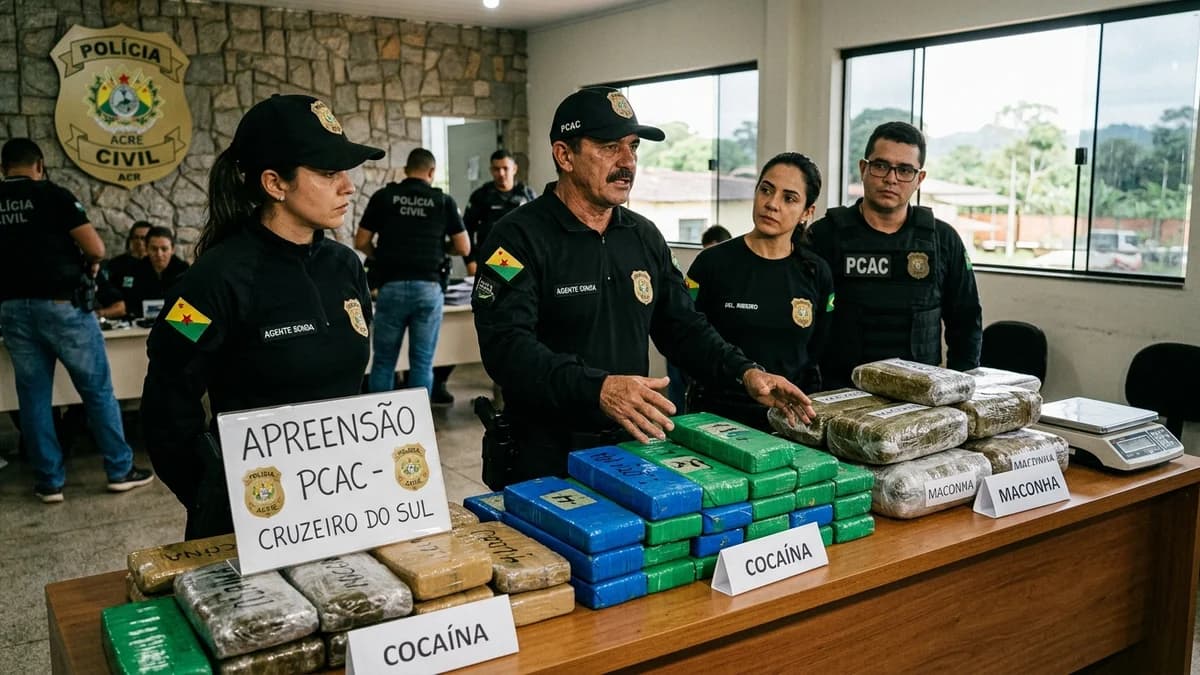 Operação da Polícia Civil combateu o tráfico de entorpecentes em Cruzeiro do Sul no Acre
