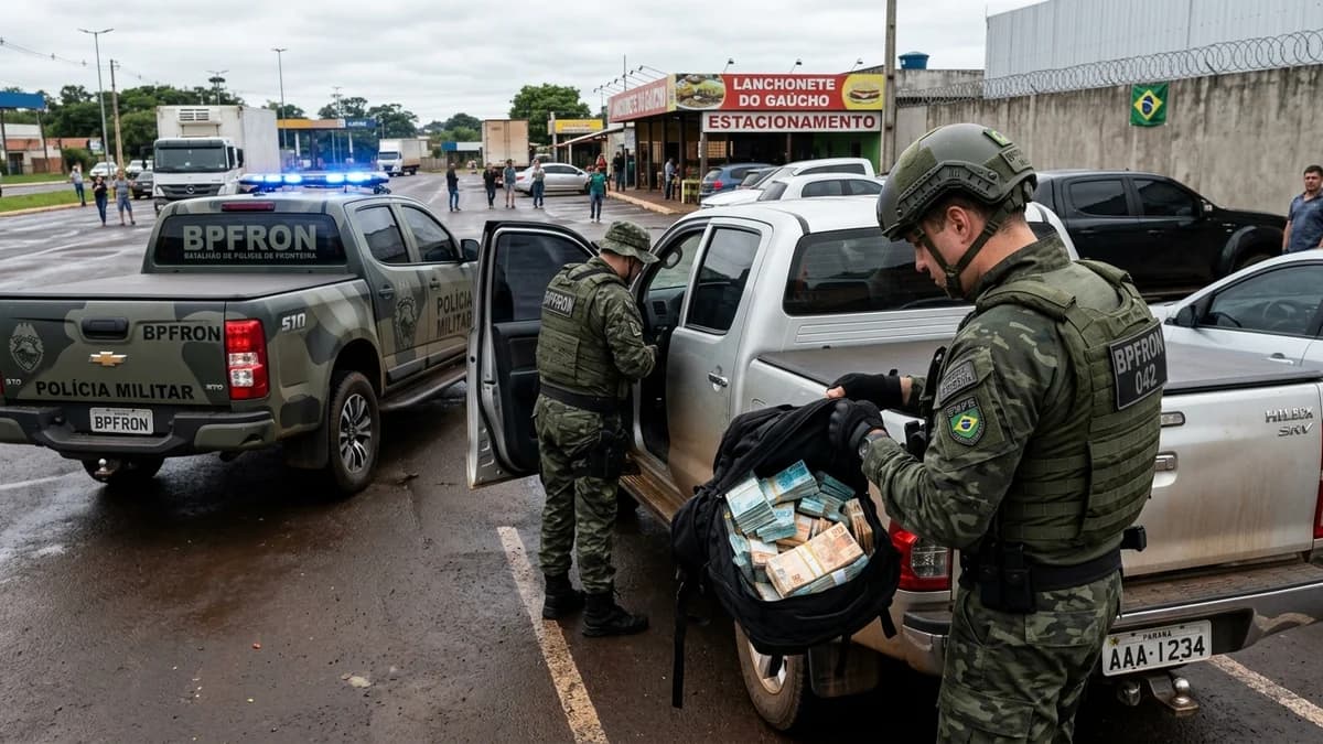 FICCO e BPFRON apreendem mais de R$ 754 mil em espécie na fronteira em Foz do Iguaçu