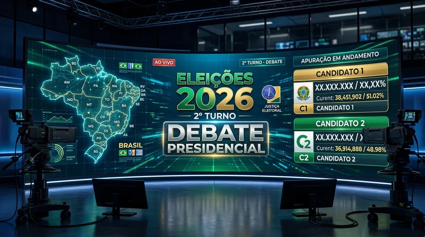 Corrida presidencial 2026 intensifica preparativos para o primeiro grande debate televisivo do segundo turno