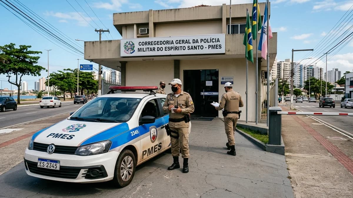 PM suspeito de abusar de menina de 11 anos presta depoimento em Colatina, ES