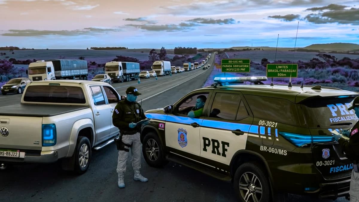 Ação na Fronteira: Polícia Federal intercepta carga de 652 celulares e arma de fogo em Ponta Porã em MS