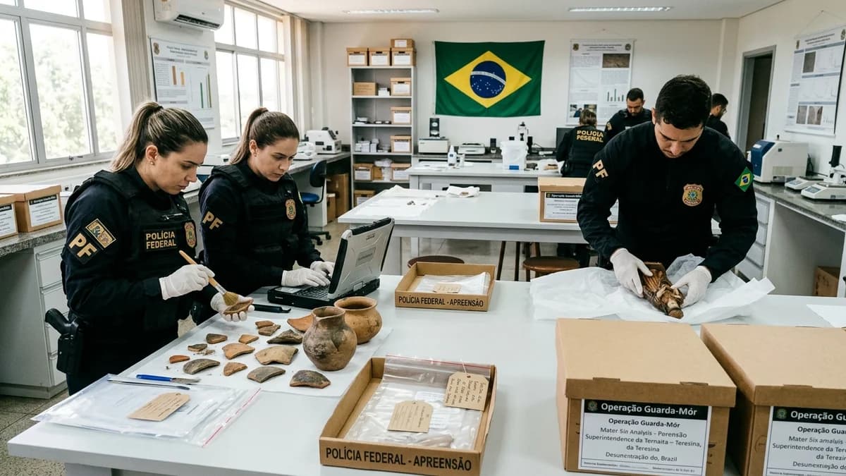 Segurança em Piauí: Operação Guarda-Mór da PF apreende acervo e investiga crimes contra patrimônio no Piauí