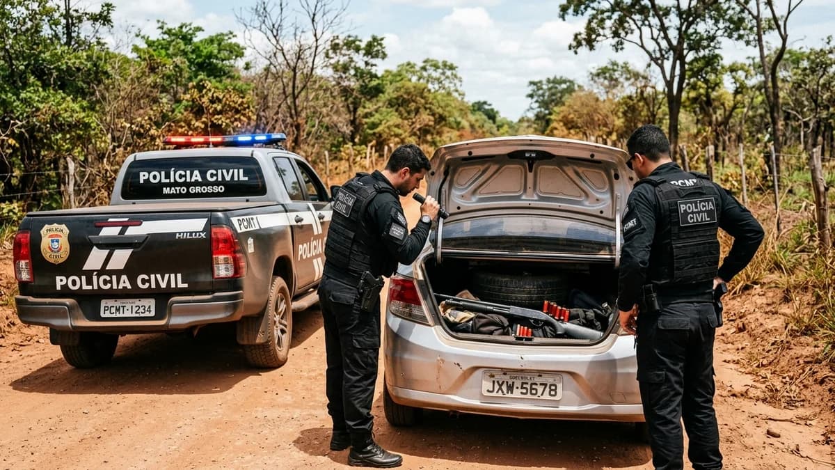 Homem é preso em fazenda após tentativa de homicídio por cobrança de dívida por engano em MT