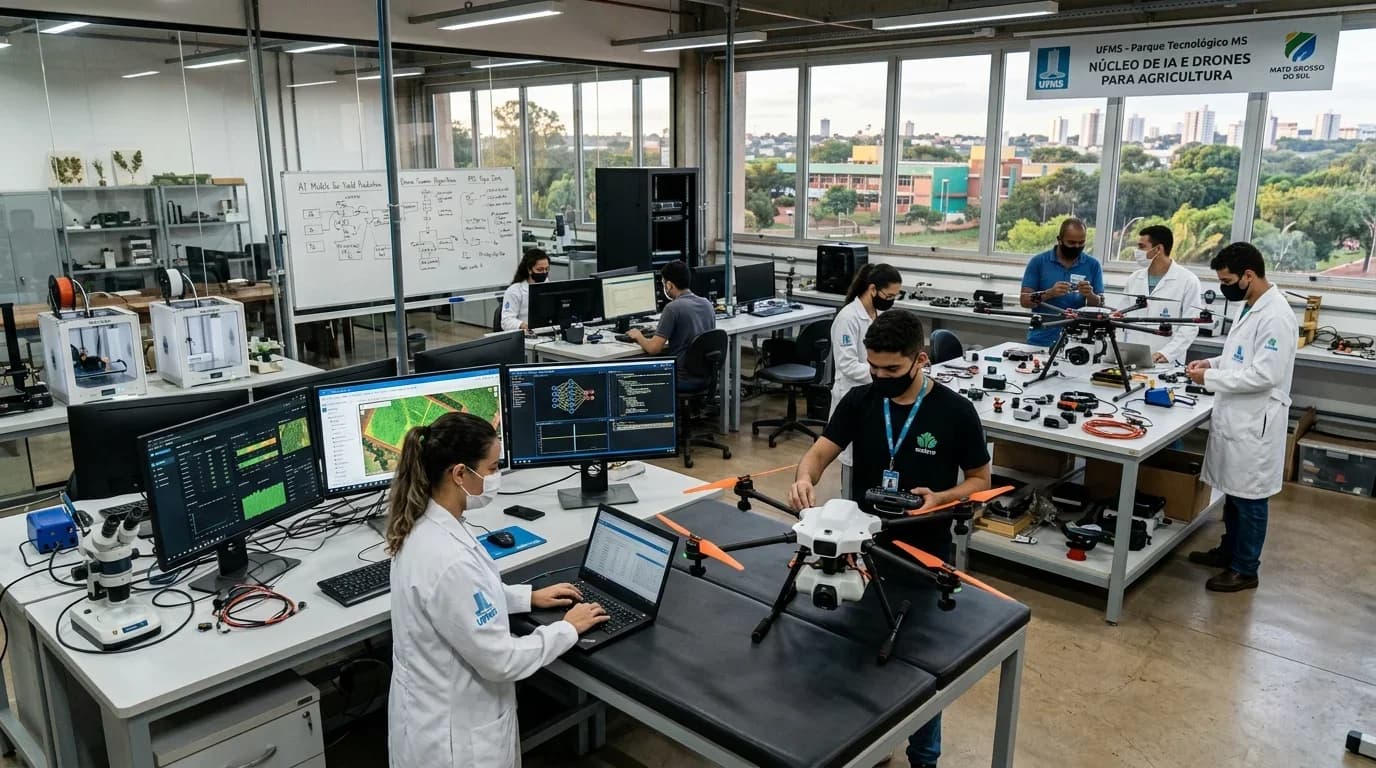 UFMS e UEMS inauguram novo polo de inovação tecnológica e inteligência artificial para o agronegócio