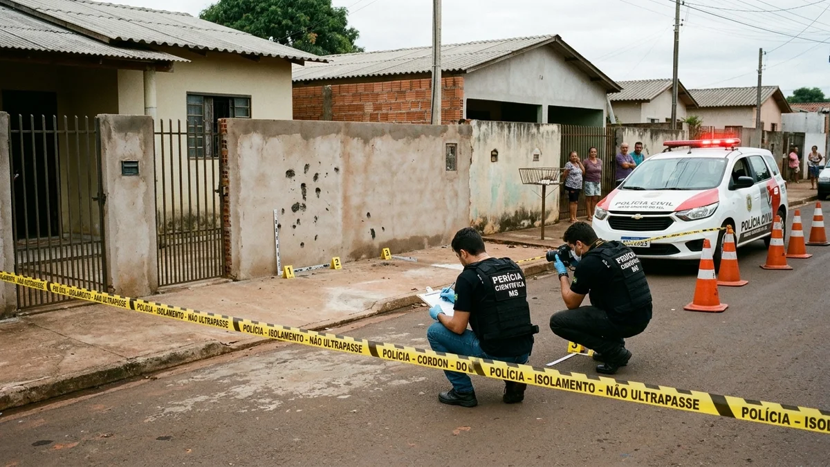 Discussão por obra de muro termina em tragédia com um morto e filho baleado no Jardim Sayonara; DHPP caça atirador em Campo Grande