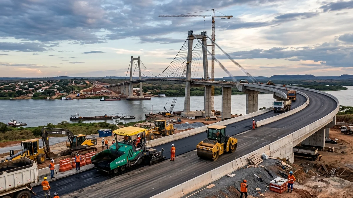 Governo de MS e Ministério dos Transportes Aceleram Obras dos Acessos Rodoviários e Aduana da Ponte da Rota Bioceânica em Porto Murtinho