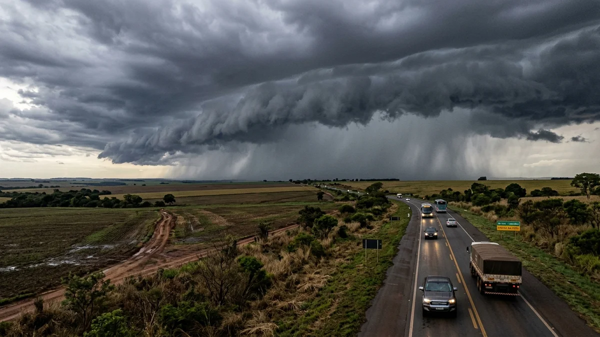 INMET e Defesa Civil Emitem Alerta Amarelo para Chegada de Frente Fria com Queda Brusca de Temperatura e Tempestades em MS