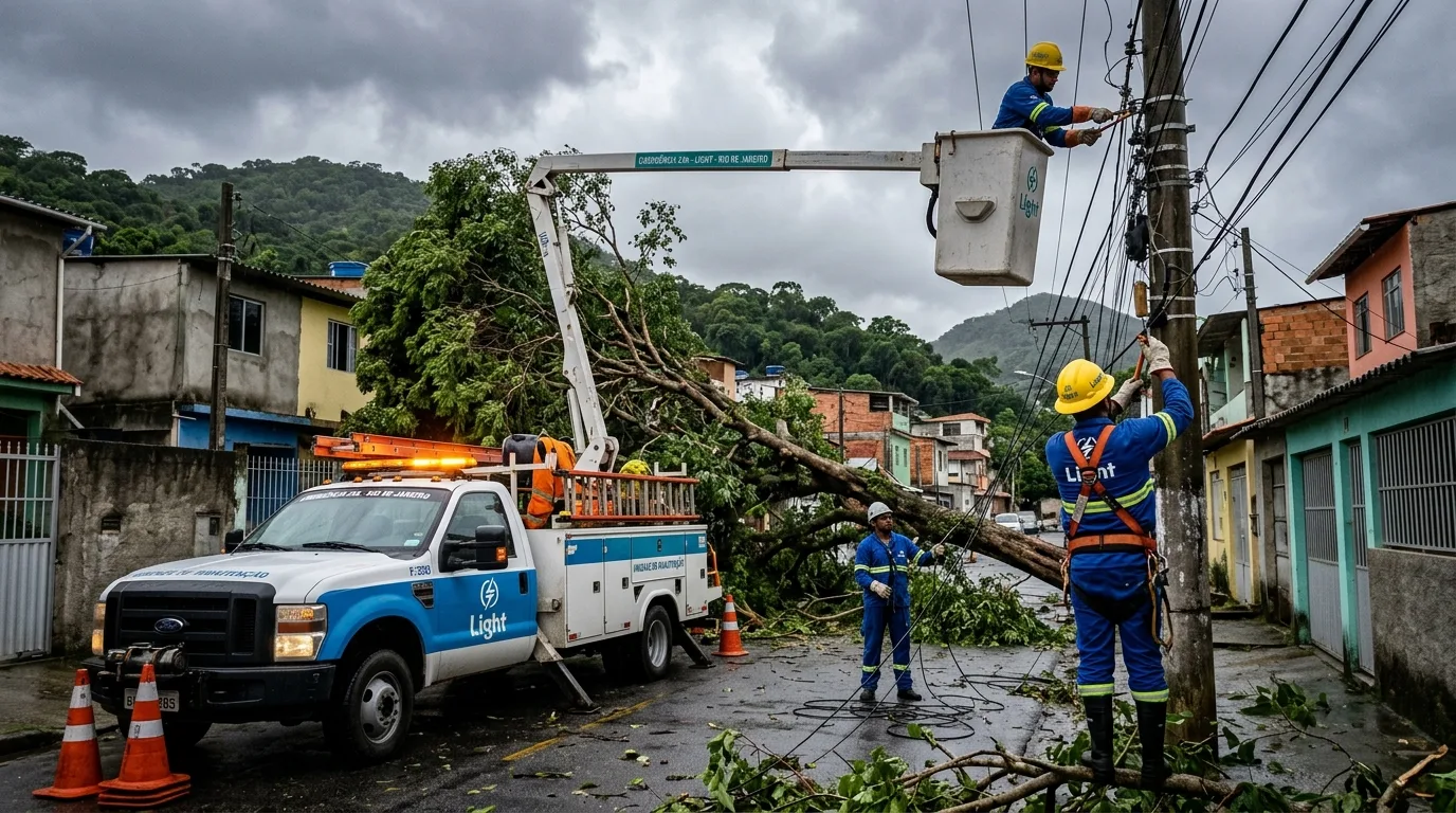 Apagão no Rio: Vendaval expõe fragilidade da infraestrutura e deixa milhares sem energia na Região Metropolitana