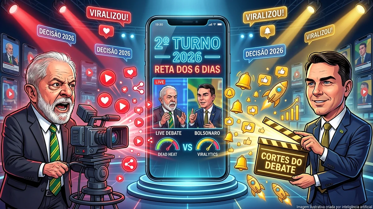 Reta dos 6 dias: Rescaldo do debate na Band deflagra guerra de cortes digitais e confronta estratégias de Lula e Flávio...