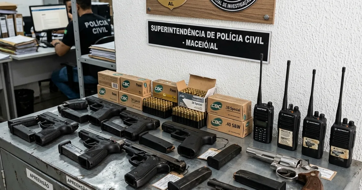 Segurança Pública: Operação da Polícia Militar apreende armas de fogo e munições em Maceió
