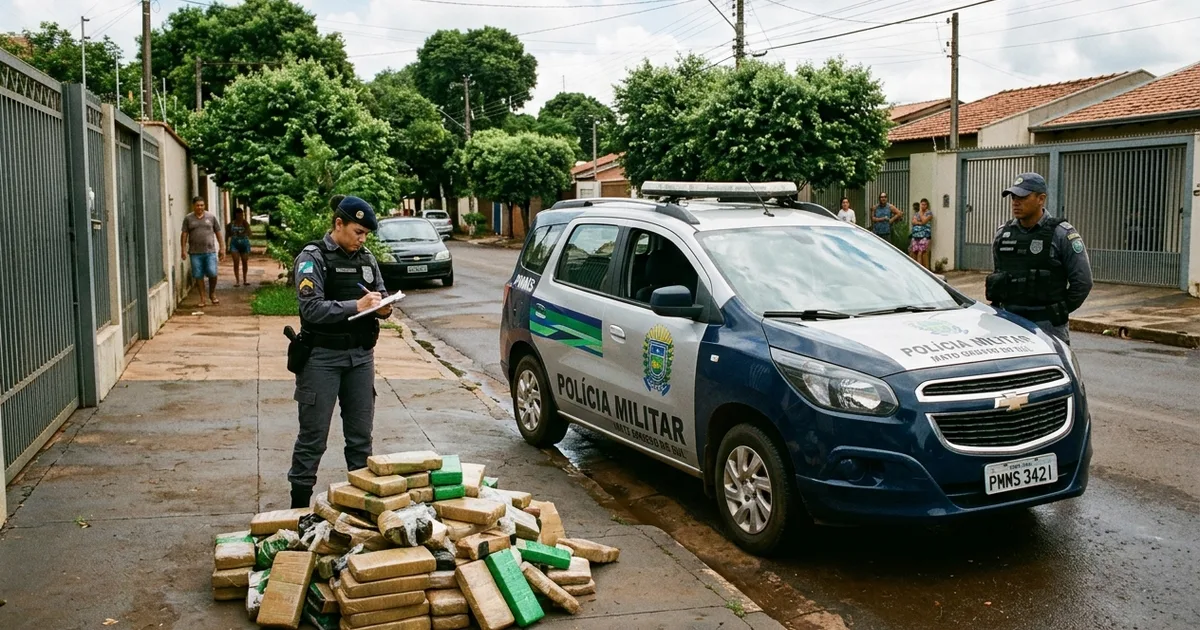 Operação Choque: Polícia apreende mais de uma tonelada de maconha no Aero Rancho após colisão