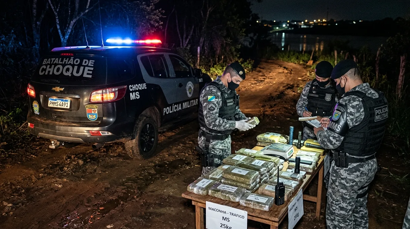 Confronto com o Batalhão de Choque termina com morte de suspeito em Ladário