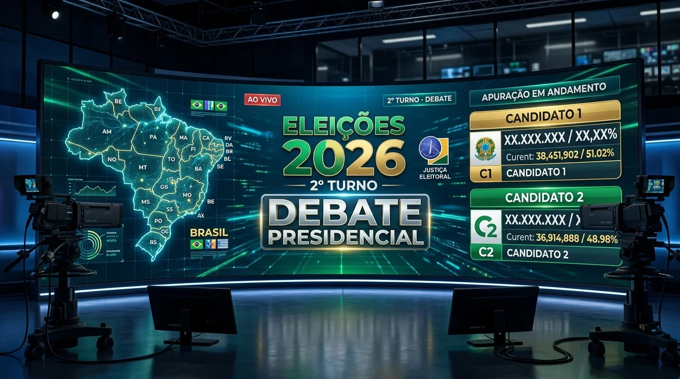 Corrida presidencial 2026 intensifica preparativos para o primeiro grande debate televisivo do segundo turno