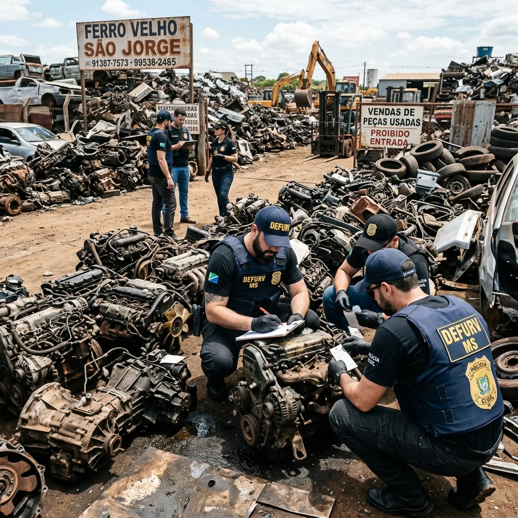 Defurv fecha desmanches clandestinos de veículos em Campo Grande