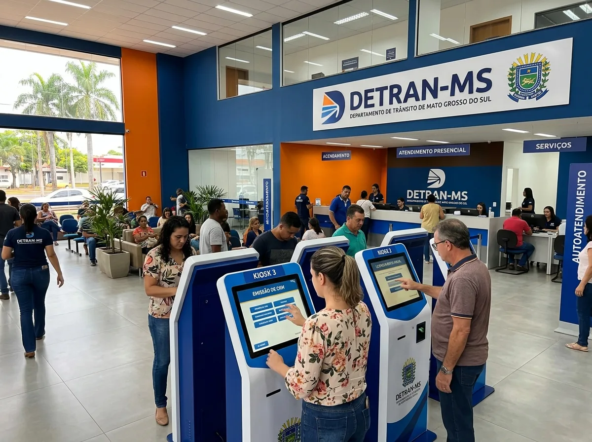 Modernização Pública: Detran-MS amplia autoatendimento e zera papel em agências do interior
