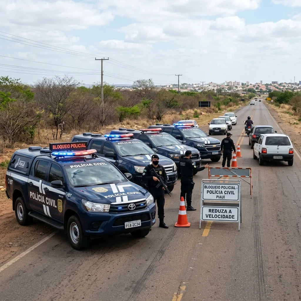 Polícia Civil prende quadrilha armada com fuzis e explosivos em Teresina