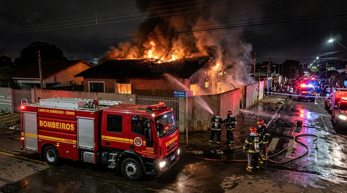 Incêndio destrói subestação e deixa três municípios do interior de MS sem energia