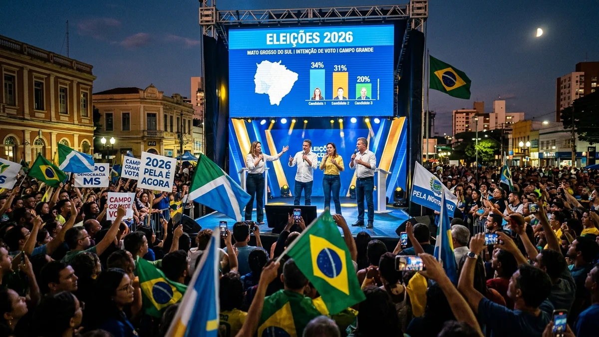 Eleições 2026: Pesquisas Mostram Disputa Acirrada e Candidatos Intensificam Agendas no Feriado de Campo Grande
