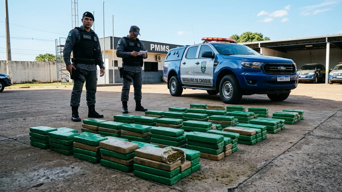 DOF e Batalhão de Choque reforçam bloqueios na faixa de fronteira e apreendem drogas em MS
