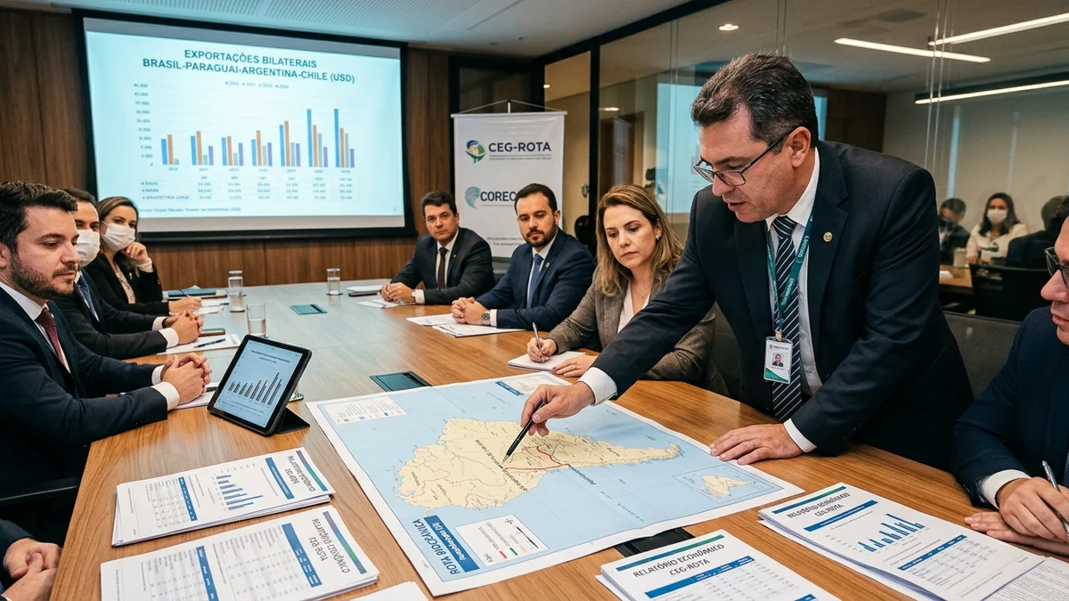 Comitê da Rota Bioceânica Inclui Corecon-MS em Campo Grande para Subsidiar Estudos do Corredor do Pacífico