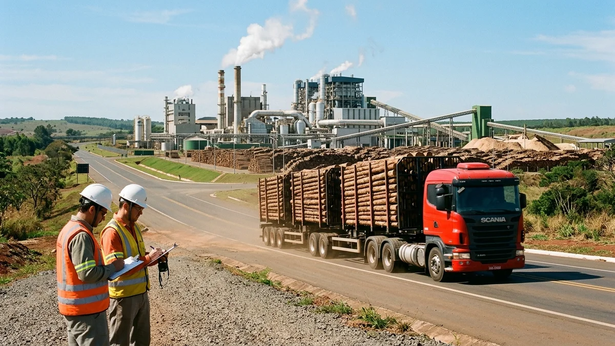 O Vale da Celulose em MS: Gigantes industriais impulsionam exportações recordes e megaprojetos com tritrens