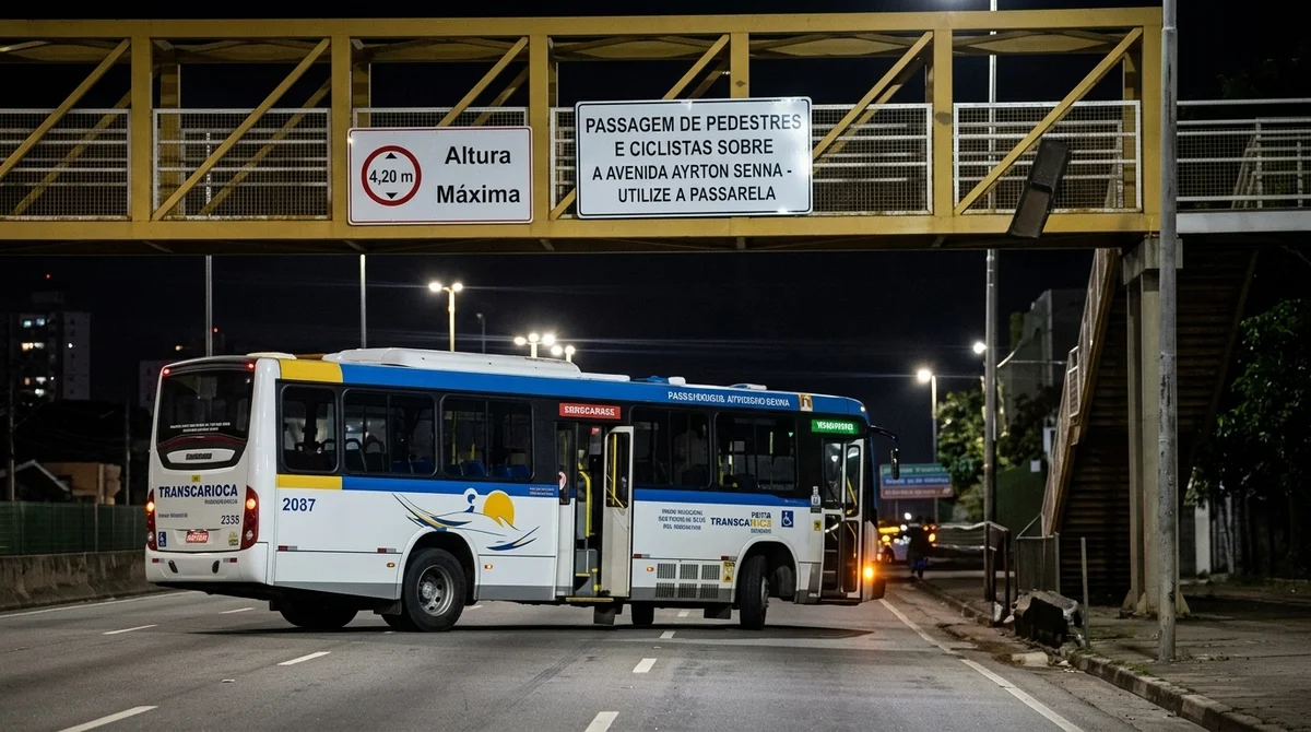 Operação do BOPE na Gardênia Azul gera tiroteio e barricadas de ônibus na Ayrton Senna