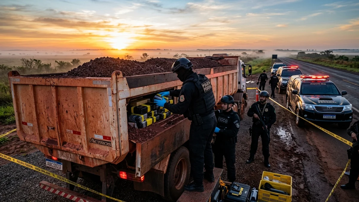 Operação Capolinea: FICCO/MS mira rede que usava minério de ferro para traficar cocaína da Bolívia e bloqueia R$ 24 milhões