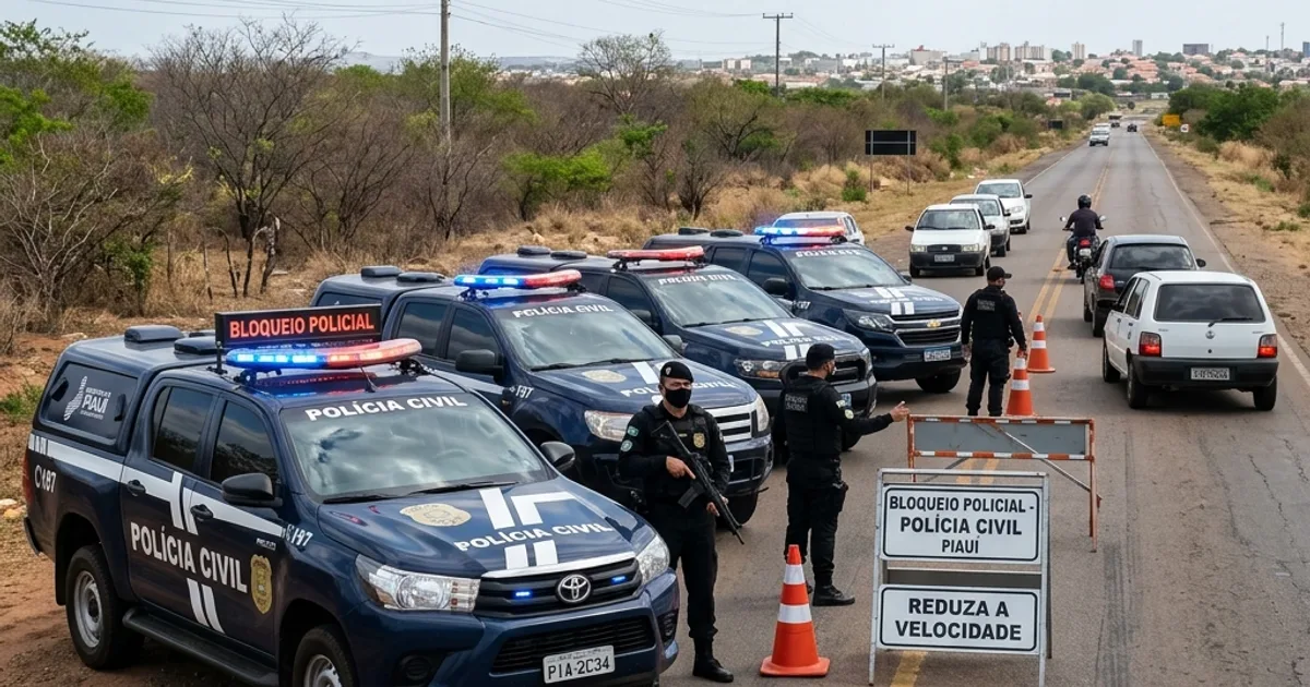 Polícia Militar monta barreiras integradas e intercepta suspeitos em Teresina no PI