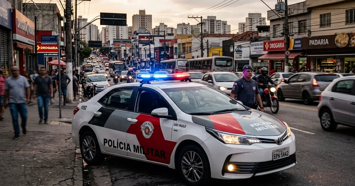 Polícia Militar prende dupla armada após perseguição e cerco em Capão Redondo