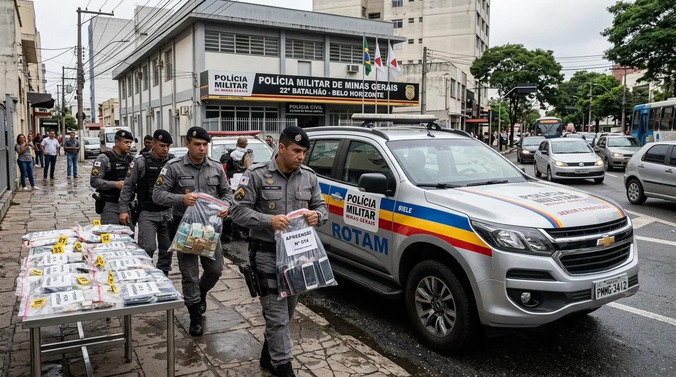 Operação da PM em Rochedo de Minas desarticula célula ligada a facção e prende 8