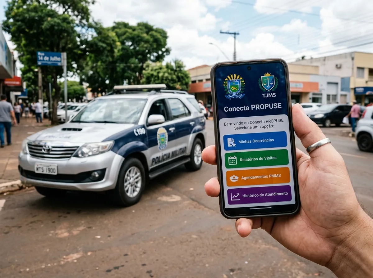 Tecnologia e Proteção: TJMS e Polícia Militar lançam aplicativo Conecta Promuse em MS